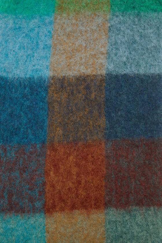 Acne Studios Karierter Schal aus Mohair Blitzverkäufe
