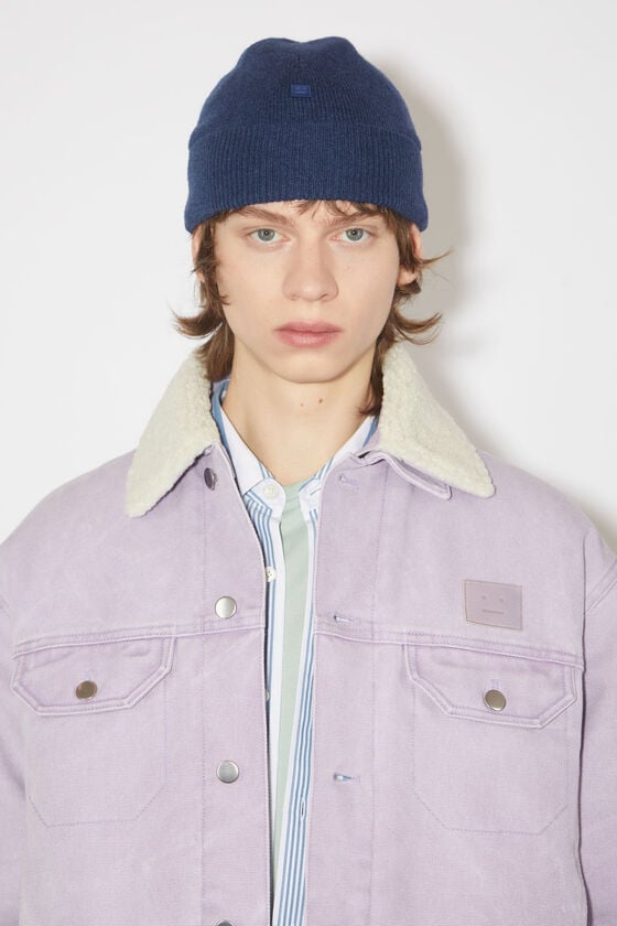 Acne Studios Beanie mit Micro-Face-Aufnäher Fabrik Onlineshop
