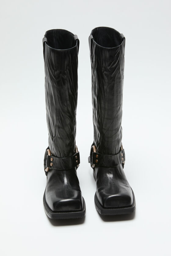 Acne Studios Lederstiefel mit Schnalle Günstig kaufen