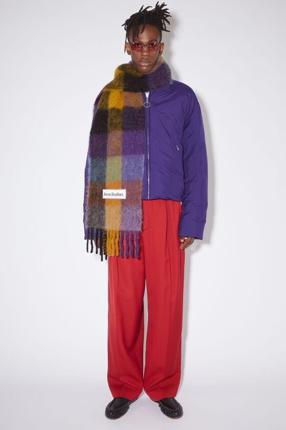 Acne Studios Karierter Schal aus Mohair Versandkostenfrei