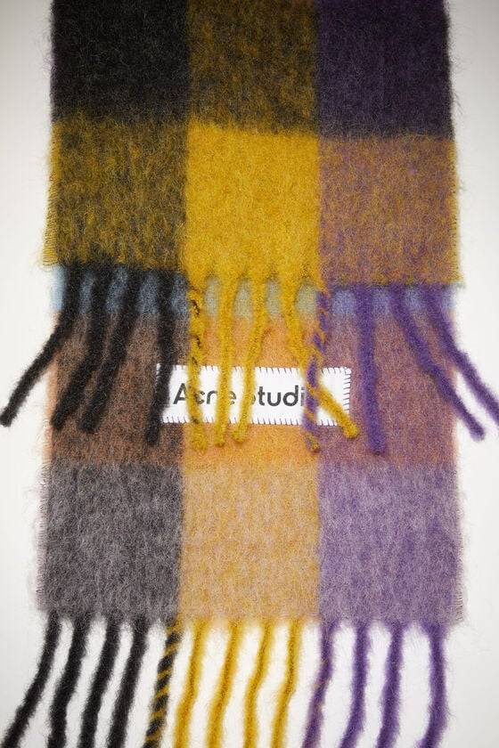 Acne Studios Karierter Schal aus Mohair Versandkostenfrei