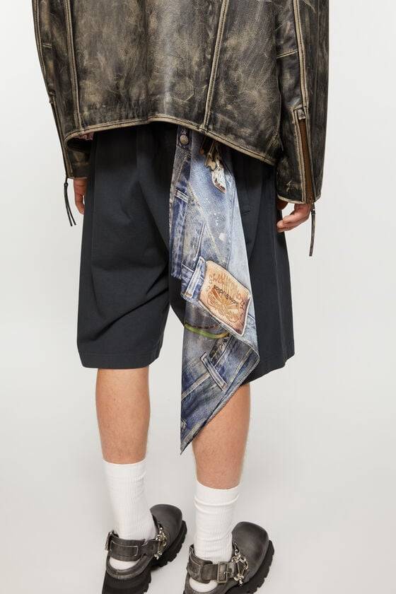 Acne Studios Bedruckter Seidenschal Flash Sale