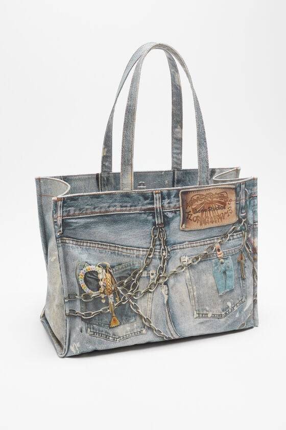Acne Studios Bedruckte Tote Bag Lagerräumung