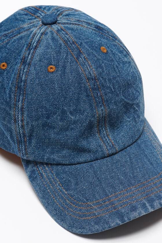 Acne Studios Baseballkappe aus Denim Heißer Verkauf