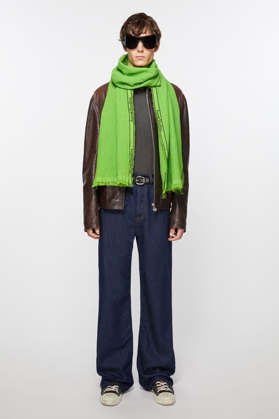 Acne Studios Schal mit Logo-Tape Online Outlet