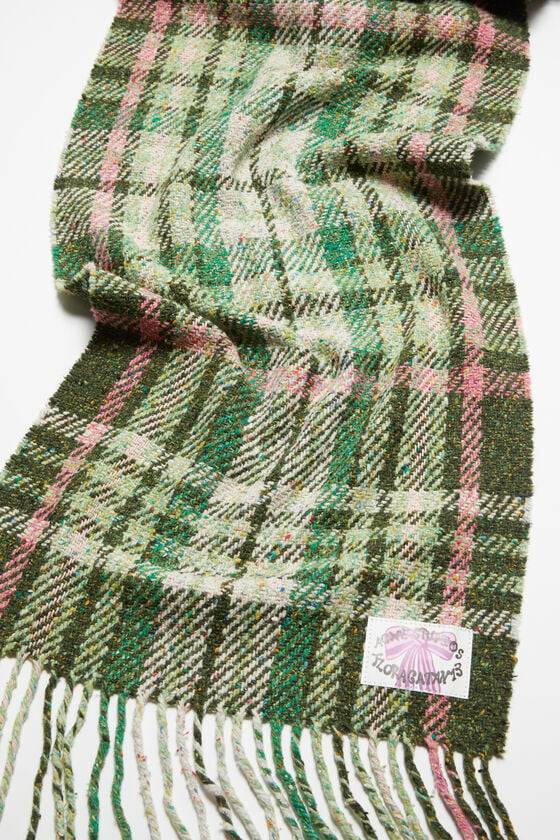 Acne Studios Fransen-Schal mit Karomuster Blitzangebot