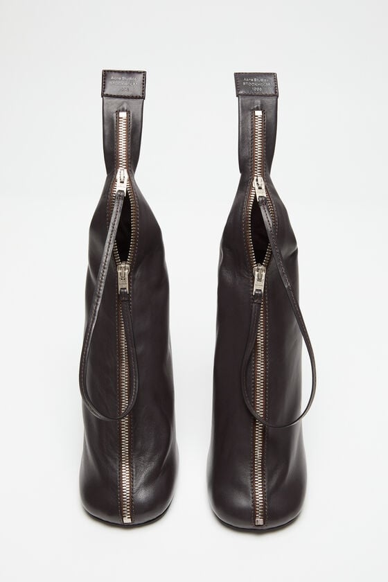 Acne Studios Leather zip heels Laufsteg-Show Neuheiten