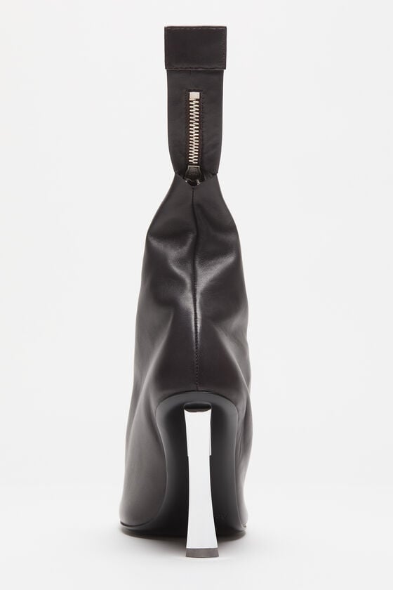 Acne Studios Leather zip heels Laufsteg-Show Neuheiten