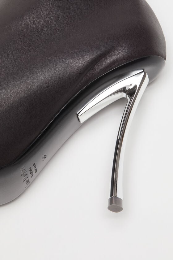 Acne Studios Leather zip heels Laufsteg-Show Neuheiten