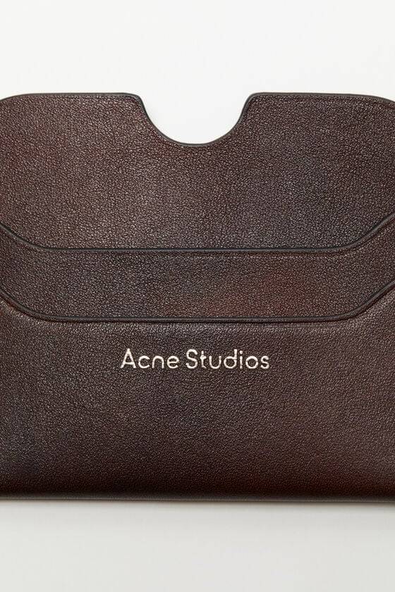 Acne Studios Ledernes Karten-Etui VIP-Rabatte
