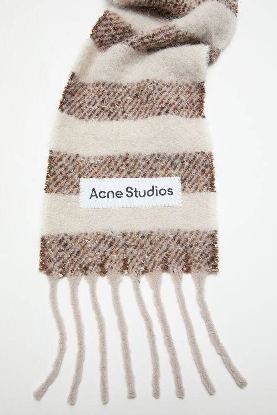 Acne Studios Gestreifter Alpaka-Schal - Schmal Letzte 2 Tage
