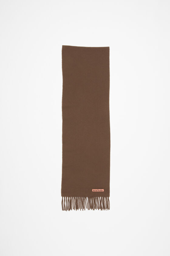 Acne Studios Schmaler Fransen-Schal aus Wolle Bis zu 50% Rabatt