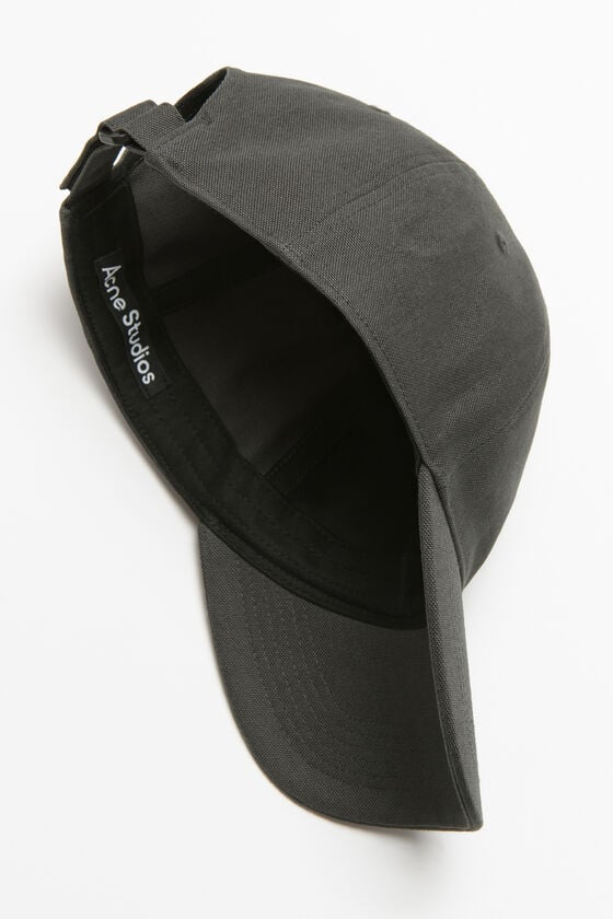Acne Studios Leder Face-Patch Kappe Nur noch ein Tag übrig