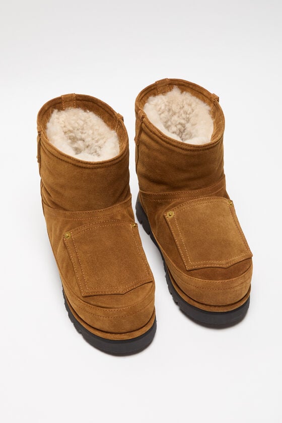 Acne Studios Lederjacke mit Shearling Super Rabatt