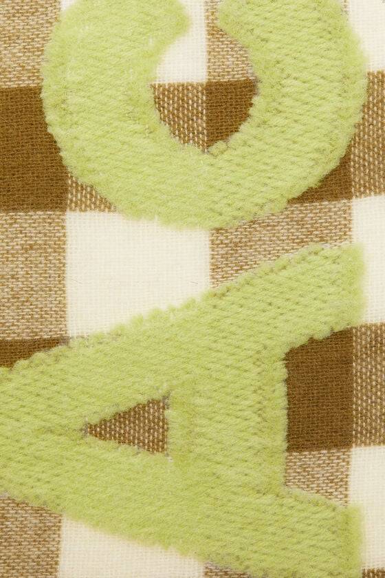 Acne Studios Karo-Schal mit Logo - Schmal Riesige Rabatte