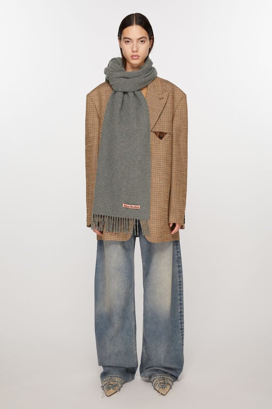 Acne Studios Schmaler Fransen-Schal aus Kaschmir Angebote