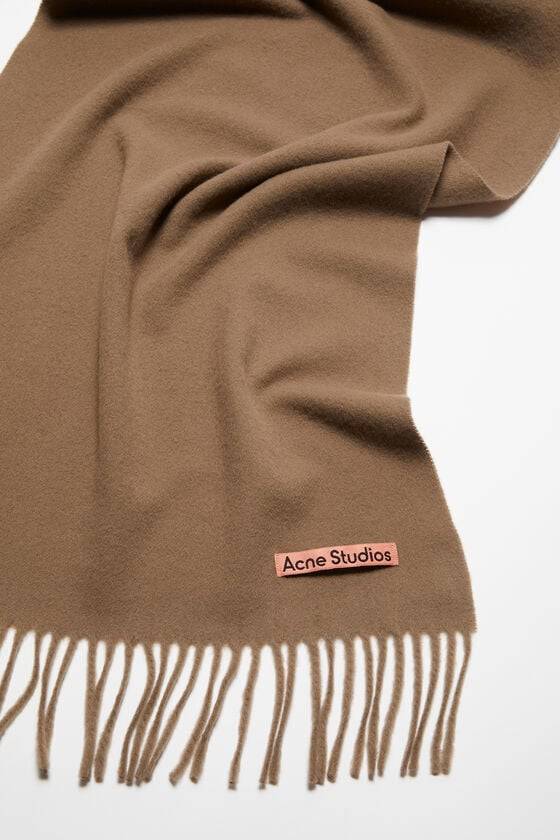 Acne Studios Schmaler Fransen-Schal aus Wolle Günstiger Verkauf