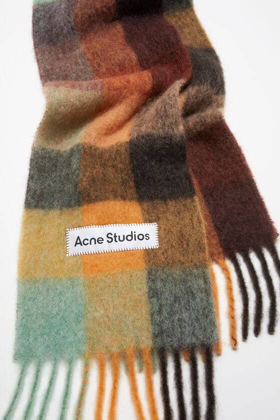 Acne Studios Karierter Schal aus Mohair Kostenloser Versand