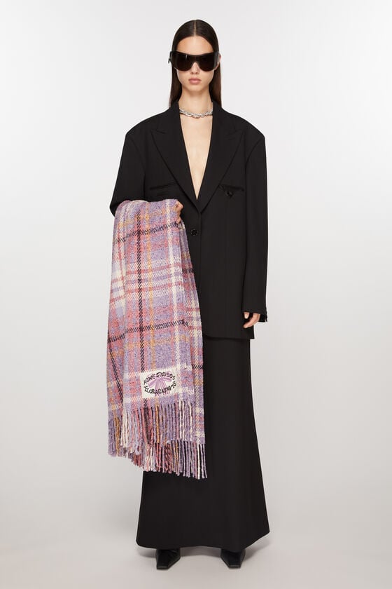 Acne Studios Karierter Oversized-Schal Fabrikpreis