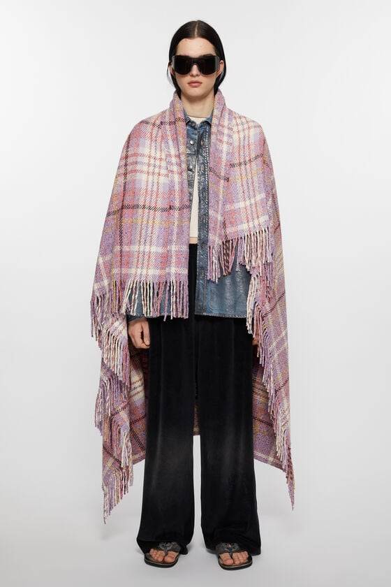 Acne Studios Karierter Oversized-Schal Fabrikpreis