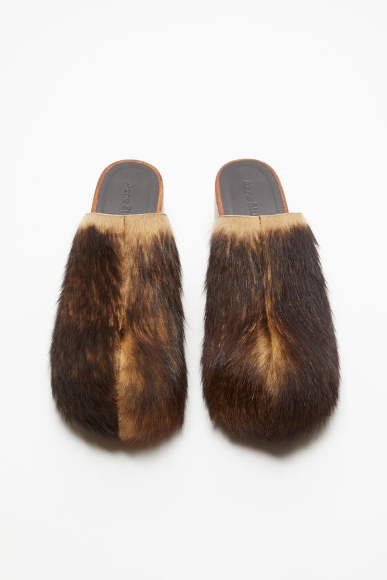 Acne Studios Haarige Holzclogs Günstig kaufen