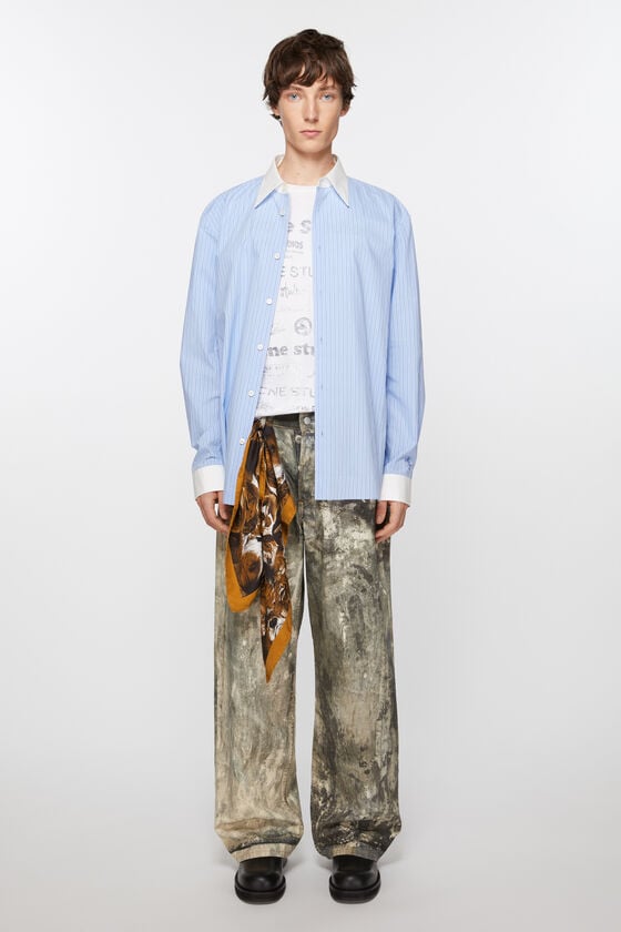 Acne Studios Bedruckter Seidenschal Flash Sale
