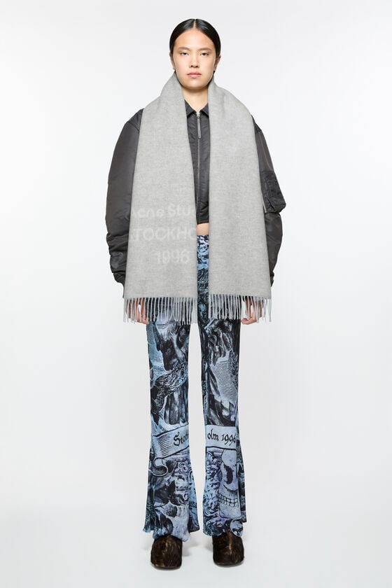 Acne Studios Logo wool scarf Vatertagsangebot