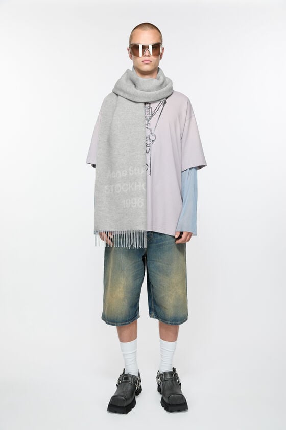 Acne Studios Logo wool scarf Vatertagsangebot