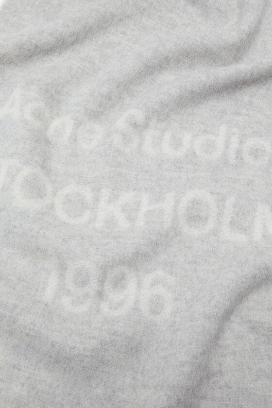 Acne Studios Logo wool scarf Vatertagsangebot