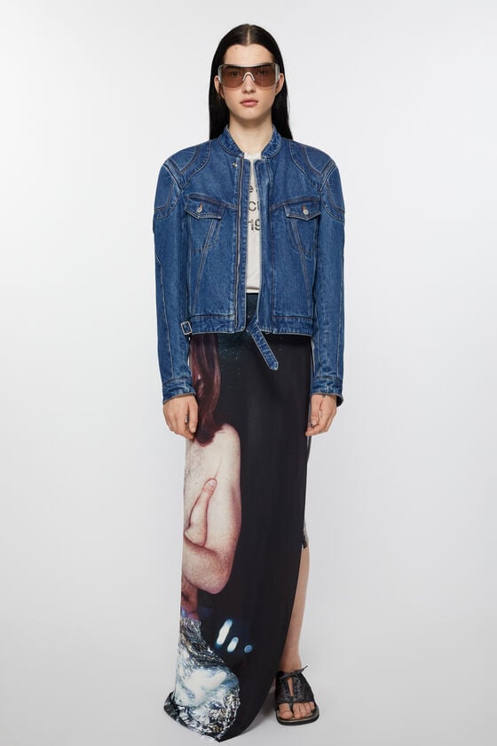 Acne Studios Bedruckter Seidenschal Sonderangebote