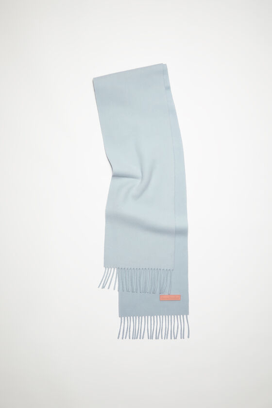 Acne Studios Wollschal mit Label in Rosa – Schmal Letzte 2 Tage