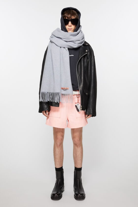 Acne Studios Oversized-Wollschal mit Fransen Letzter Tag