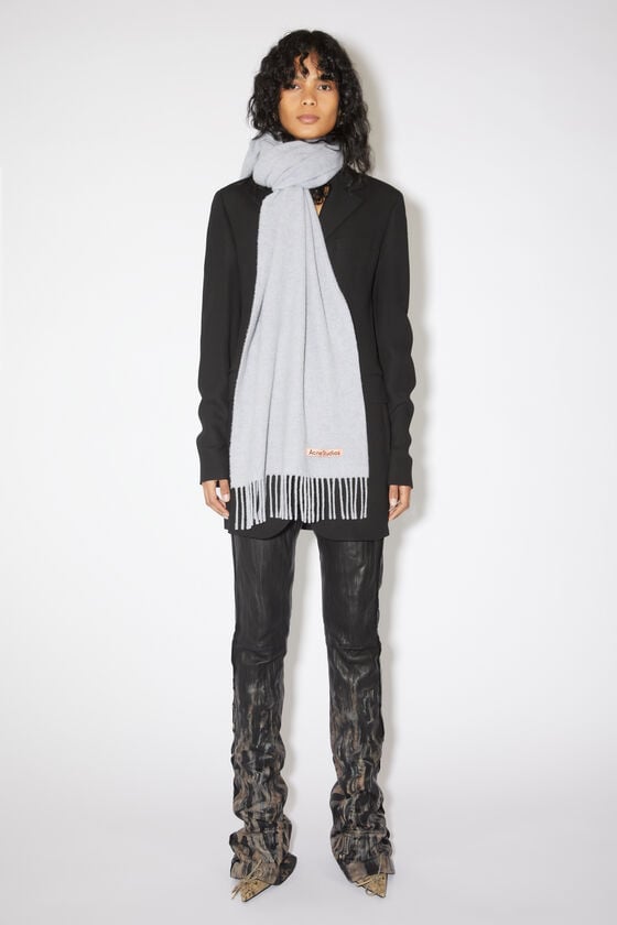 Acne Studios Schmaler Fransen-Schal aus Wolle Zeitbegrenzte Promotion