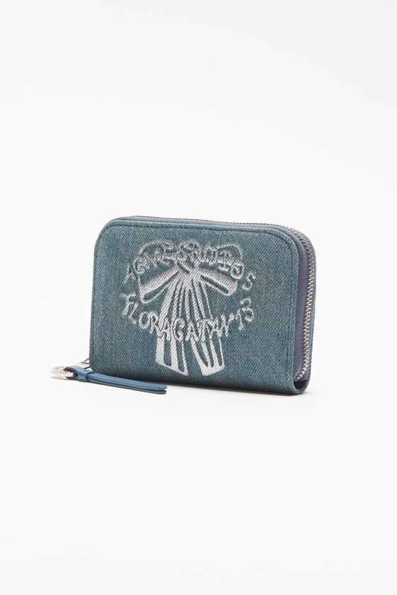 Acne Studios Portemonnaie aus Denim mit Reißverschluss Nur für heute