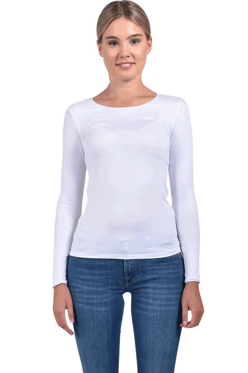 MAJESTIC Langarm-Rundhalsshirt aus Viskose von MAJESTIC Neuheiten
