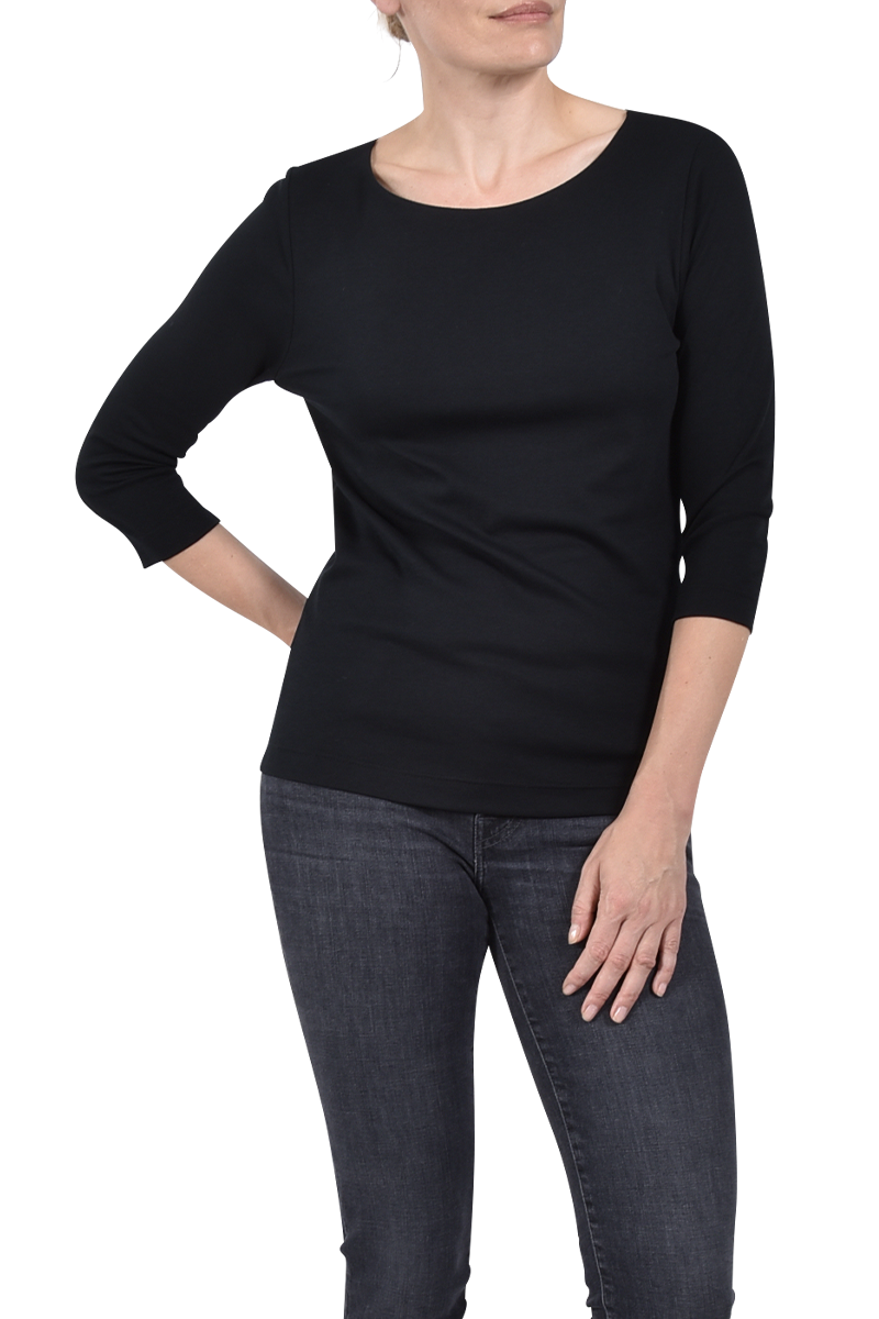 EFIXELLE Baumwollshirt mit U-Boot-Ausschnitt von EFIXELLE Bis zu 55% Rabatt