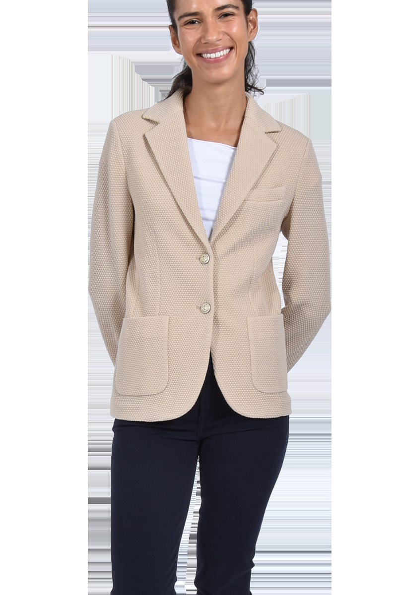 CIRCOLO Wollblazer mit Wabenmuster von CIRCOLO Outlet