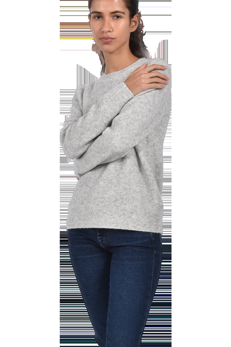 INSIEME Bouclé-Pullover mit Rundhalsausschnitt von INSIEME Valentinstagsangebot