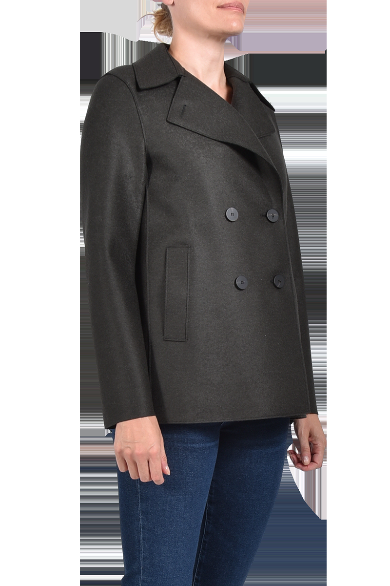 HARRIS WHARF Gewalkte Kabanjacke "A2211-MLK" von HARRIS WHARF Neuheiten