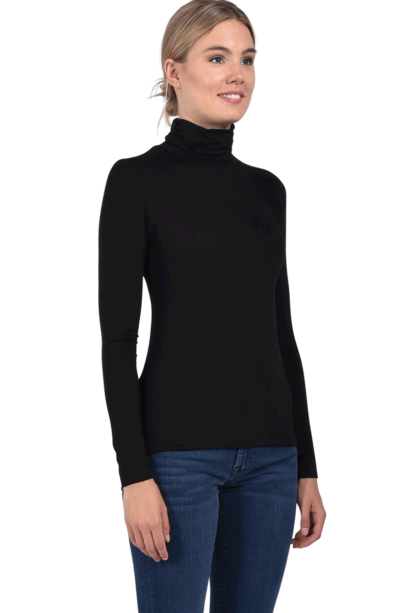MAJESTIC Rollkragenshirt aus Viskose von MAJESTIC Bis zu 55% Rabatt