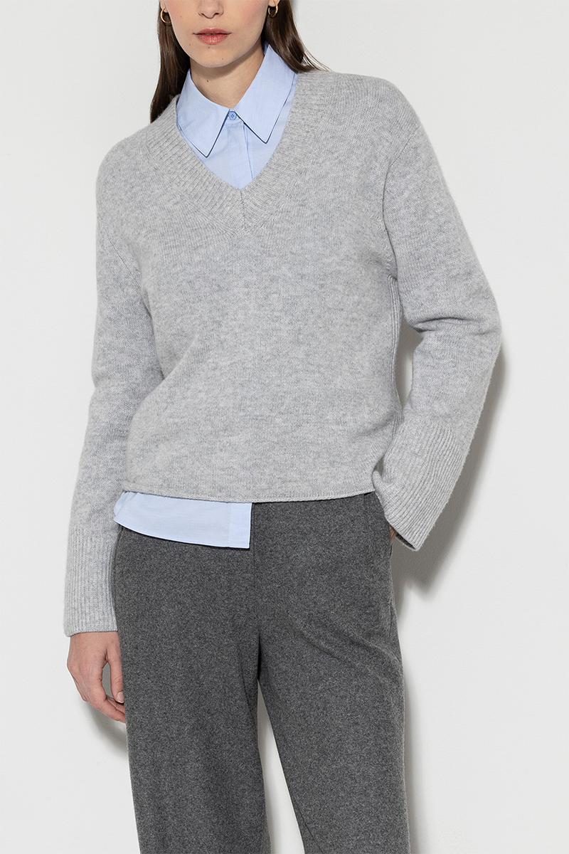 LUISA CERANO V-Pullover aus Kaschmir-Mix von LUISA CERANO Riesige Rabatte
