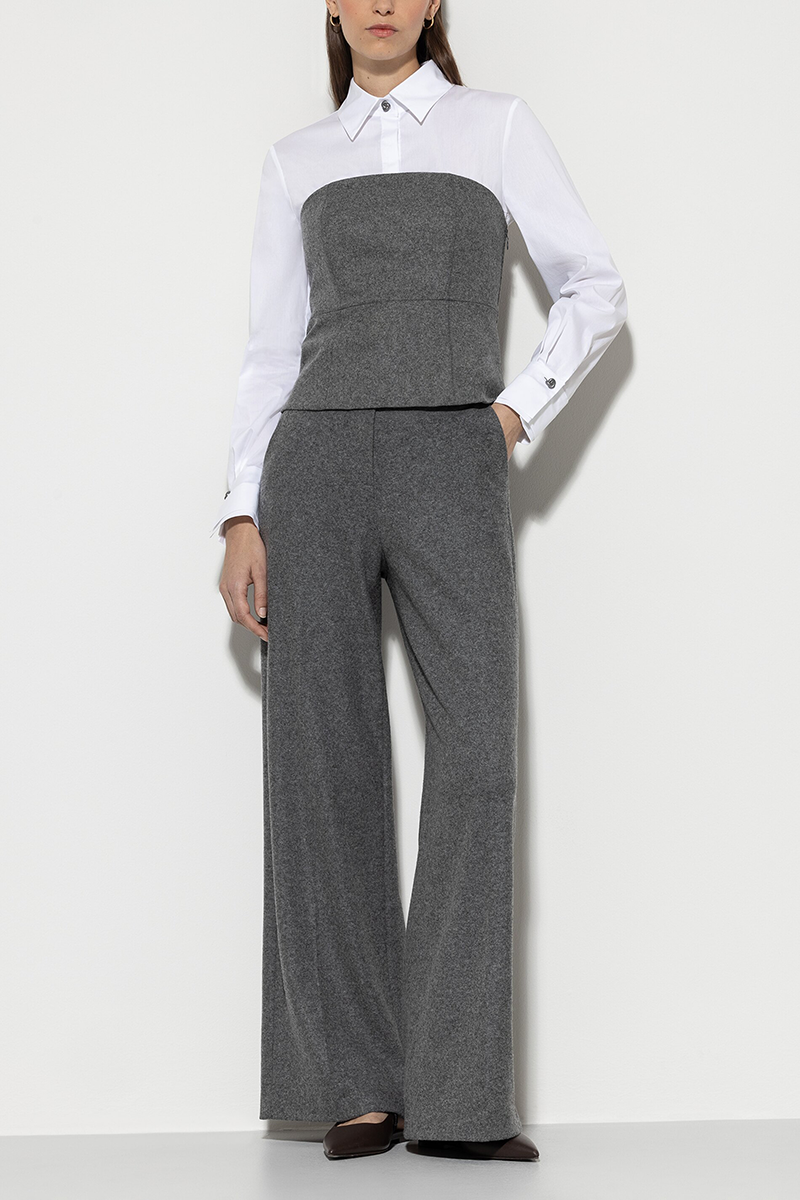 LUISA CERANO Flanell-Wideleg-Pants von LUISA CERANO Hotsell