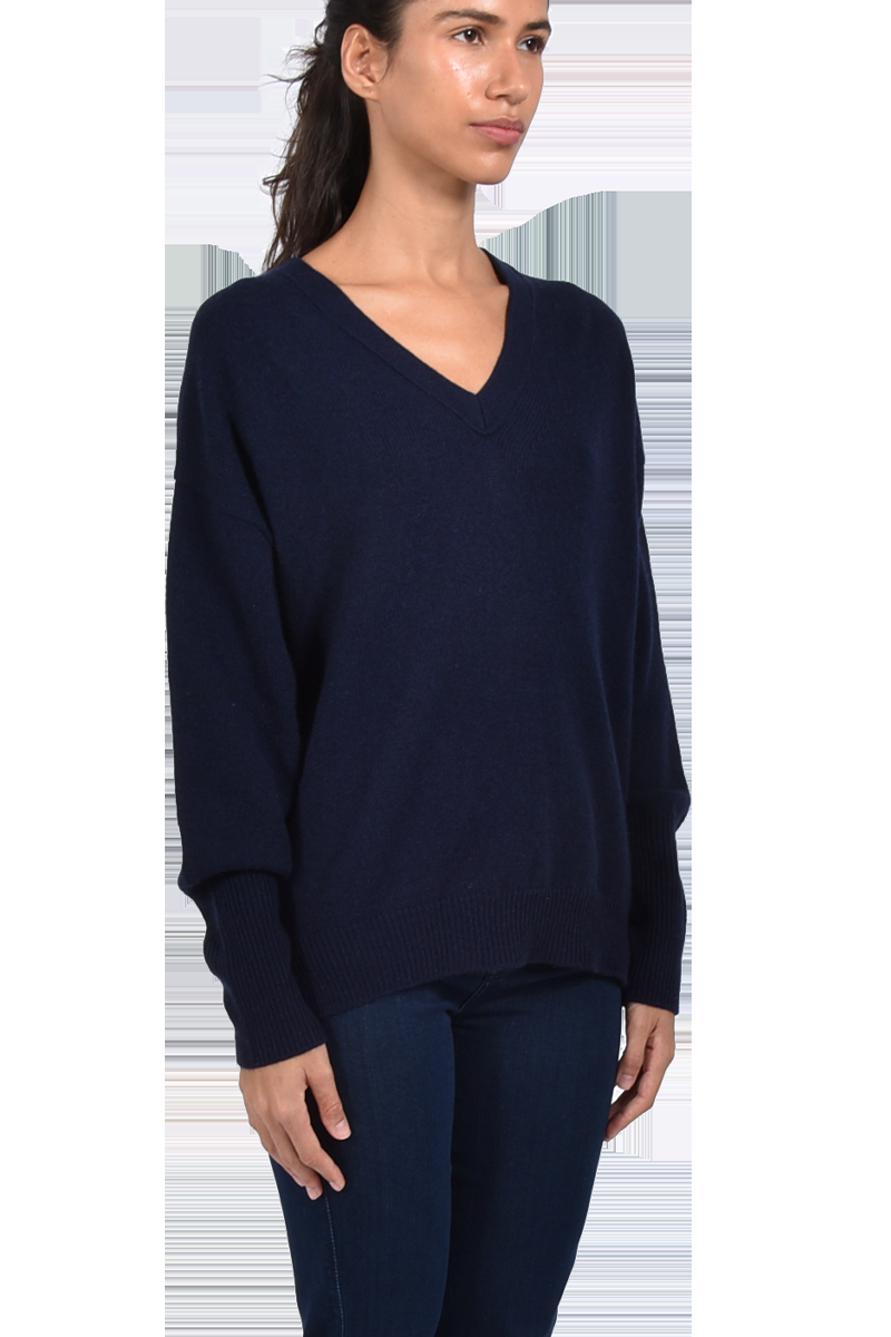 VAN KUKIL V-Ausschnittpullover "Paisley" aus 100% Kaschmir von VAN KUKIL Neueste Mode