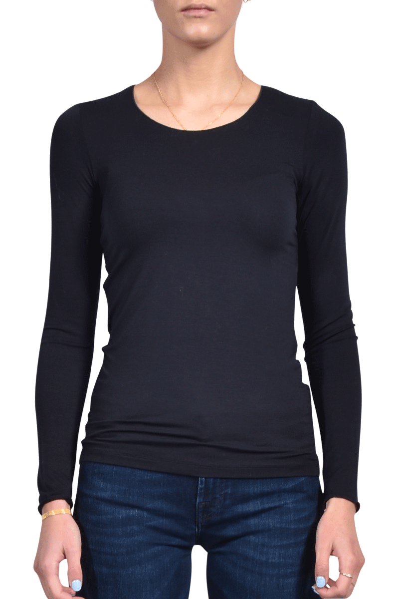MAJESTIC Rundhalsshirt aus Viskose von MAJESTIC Super Sparpreis