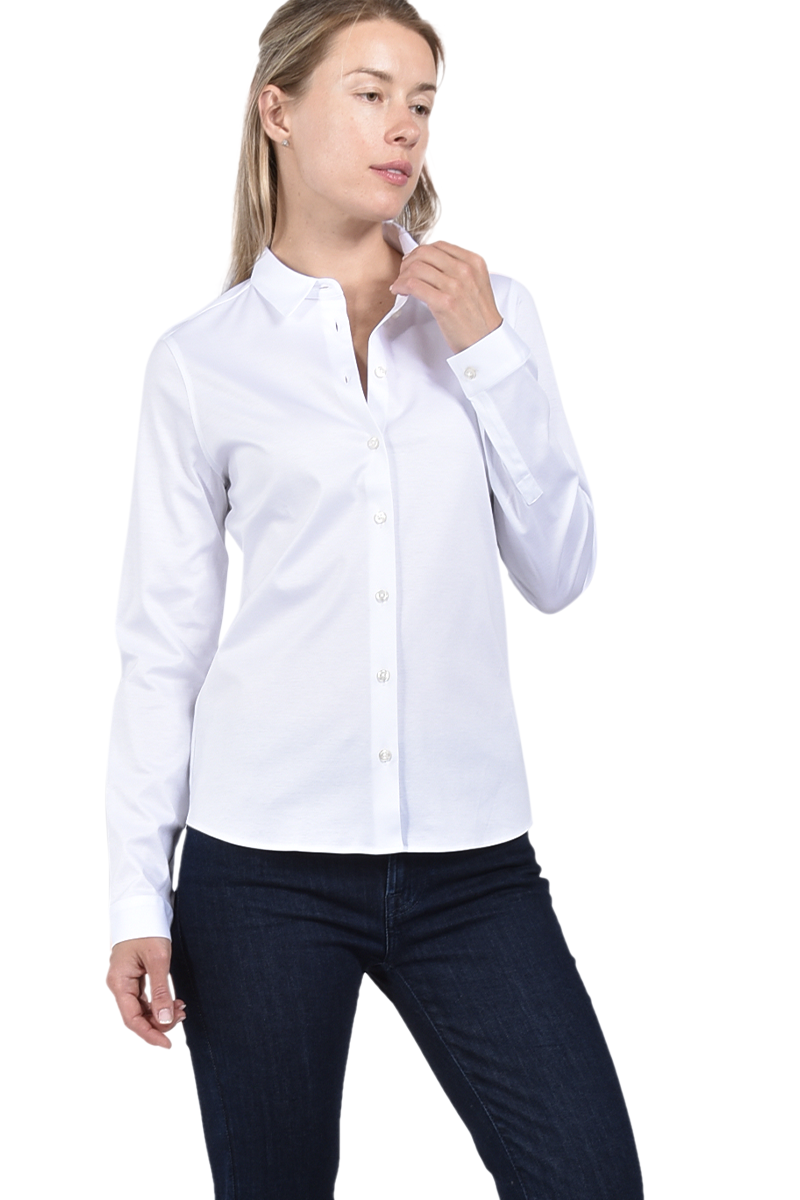Soluzione Hemdbluse aus Jersey von SOLUZIONE Angebote