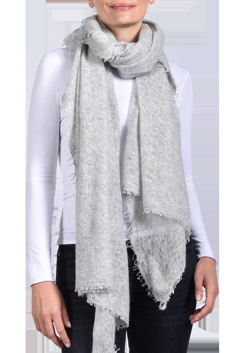 PUR SCHOEN Edles Cashmere-Tuch von PUR SCHOEN, Silber Große Rabatte