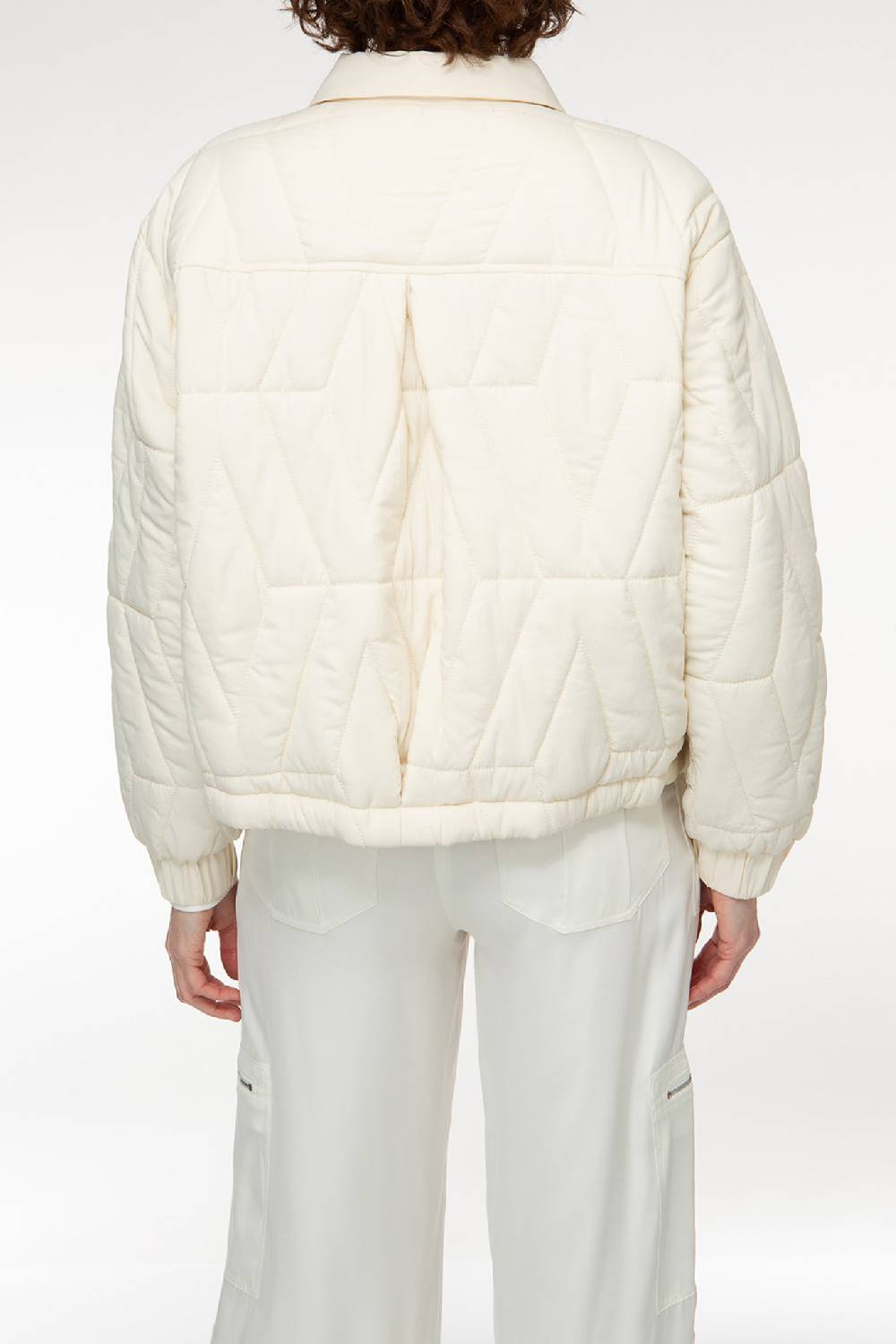 IVI GmbH PUFFER NYLON Jacke mit Signature Steppung weiß Muttertagsangebot