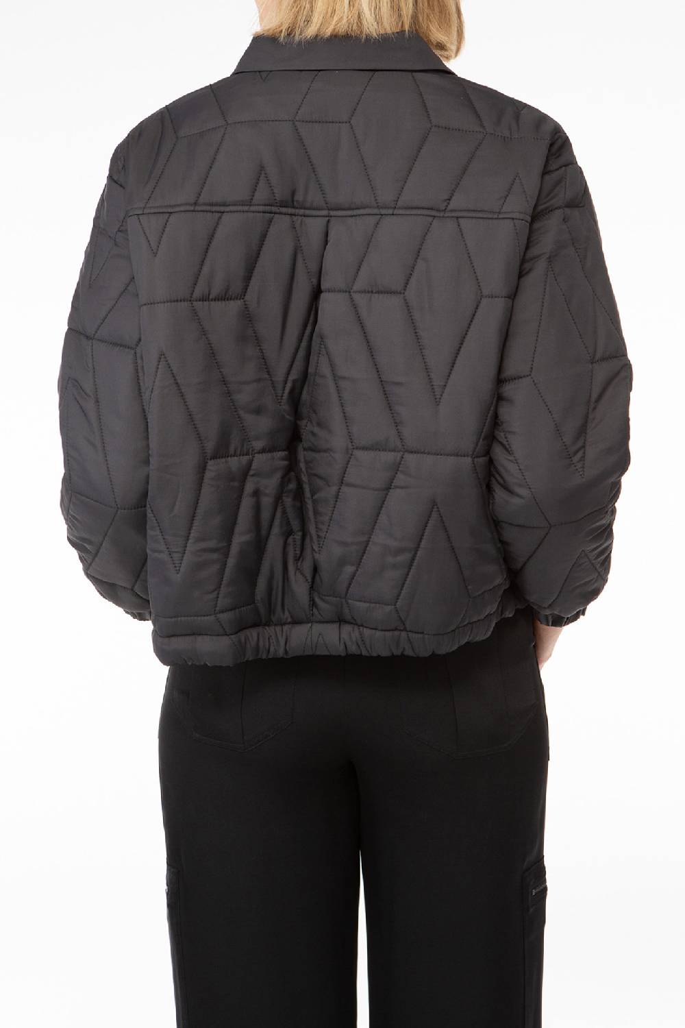 IVI GmbH PUFFER NYLON Jacke mit Signature Steppung schwarz Valentinstagsangebot