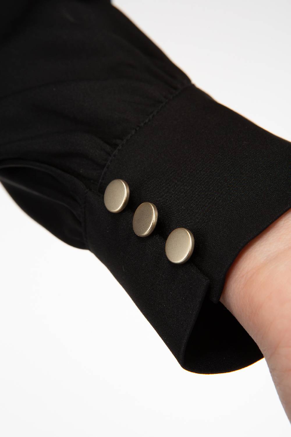 IVI GmbH SOLID SILK Seidenbluse mit Cut-Out Detail schwarz Heißer Verkauf