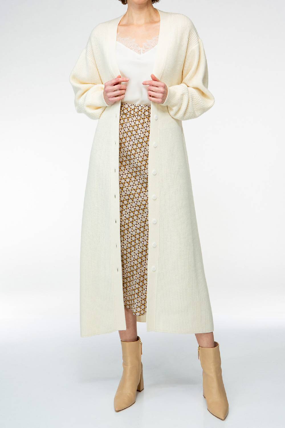 IVI GmbH SOLID KNIT Kleid im Struktur-Mix weiß Zeitbegrenzte Promotion